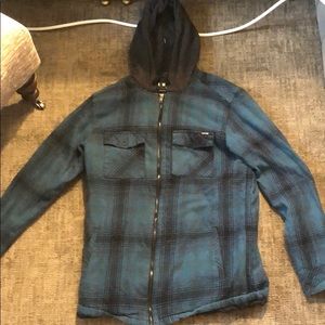 empyre insulated blue flannel sweatshirt
